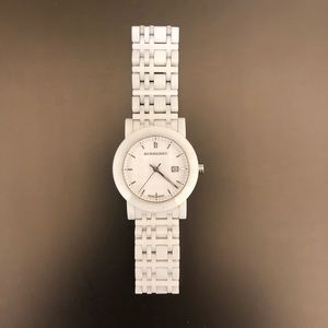 White Burberry Ceramic Watch